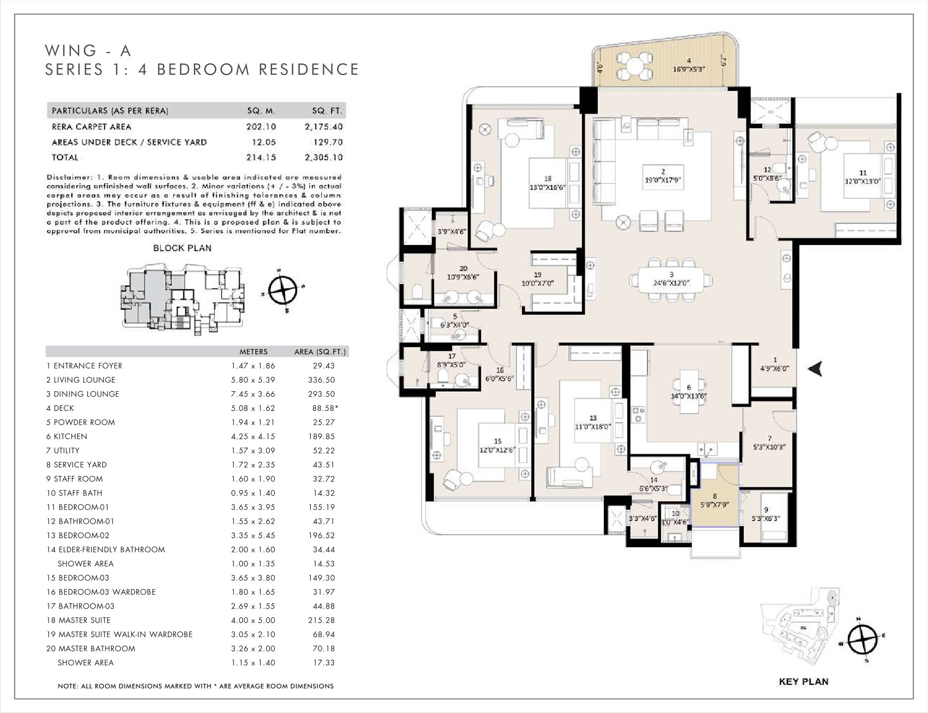 4 BHK Floor Plan